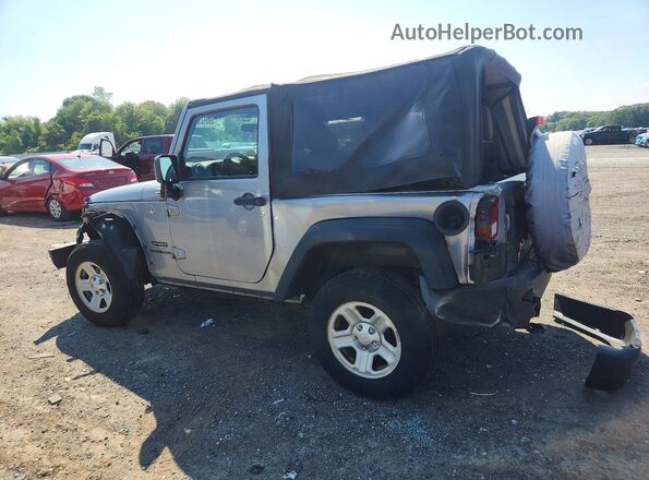 1C4AJWAG6GL158447 2016 JEEP WRANGLER Серебряный Задняя левая четверть