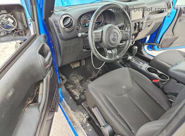 1C4AJWAG6GL187771 2016 JEEP WRANGLER Blue Vista del salpicadero