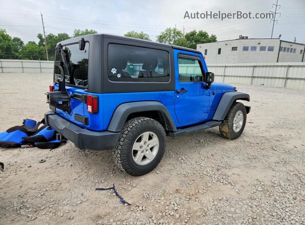 1C4AJWAG6GL187771 2016 JEEP WRANGLER Blue Trasero derecho