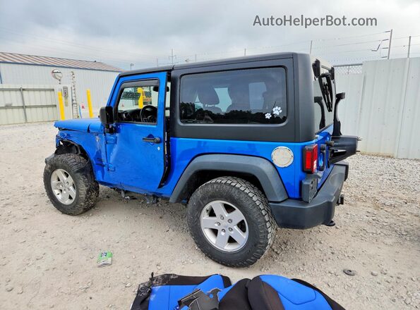 1C4AJWAG6GL187771 2016 JEEP WRANGLER Blue Trasero izquierdo