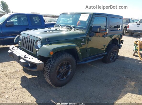 1C4AJWBG2GL282018 2016 JEEP WRANGLER Green Առջևի ձախ երեք քառորդ տեսարան