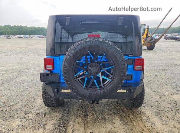 1C4BJWCG0GL104451 2016 JEEP WRANGLER Blue უკანა ხედი