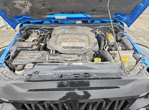 1C4BJWCG0GL104451 2016 JEEP WRANGLER Blue ძრავის განყოფილების ხედი