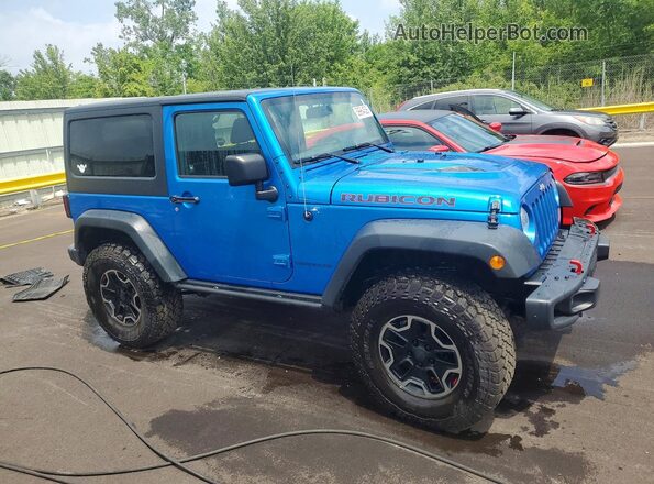 1C4BJWCG3GL218864 2016 JEEP WRANGLER Blue Front right