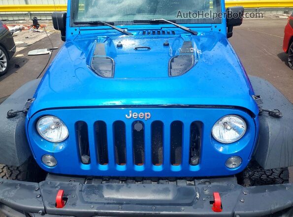 1C4BJWCG3GL218864 2016 JEEP WRANGLER Blue Engine compartment view