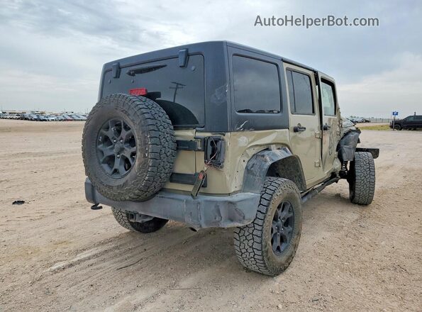 1C4BJWDG0JL894758 2018 JEEP WRANGLER Бежевый Задняя правая четверть
