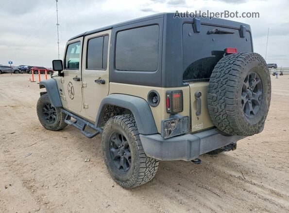 1C4BJWDG0JL894758 2018 JEEP WRANGLER Бежевый Задняя левая четверть