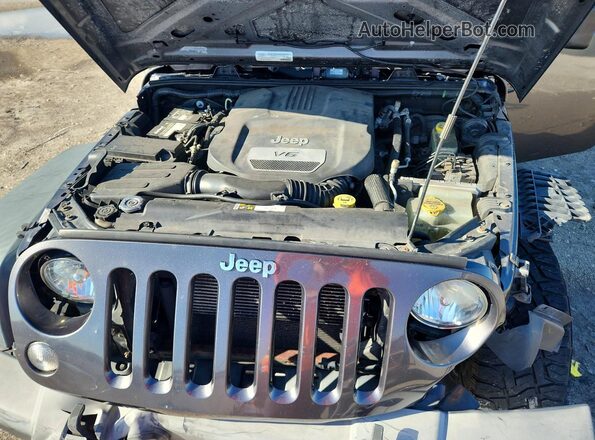 1C4BJWDG1GL167203 2016 JEEP WRANGLER Gray Rear interior view