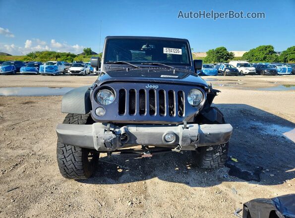 1C4BJWDG1GL167203 2016 JEEP WRANGLER Gray Front view
