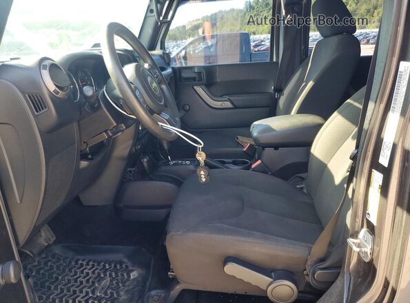 1C4BJWDG1GL178833 2016 JEEP WRANGLER Gray Вид салону спереду