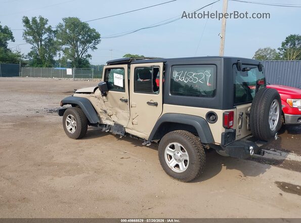 1C4BJWDG1GL318301 2016 JEEP WRANGLER UNLIMITED Tan Tył lewy