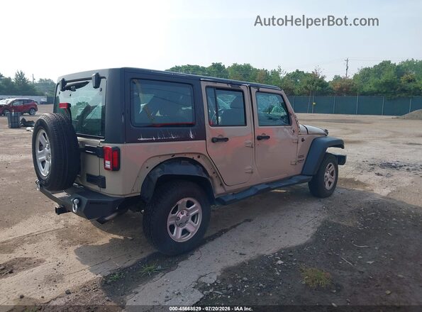 1C4BJWDG1GL318301 2016 JEEP WRANGLER UNLIMITED Tan Tył prawy