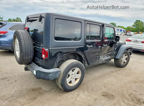 1C4BJWDG1HL696927 2017 JEEP WRANGLER Black Tył prawy
