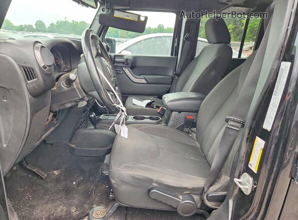 1C4BJWDG1HL696927 2017 JEEP WRANGLER Black Widok wnętrza z przodu