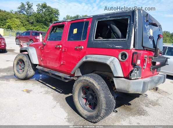 1C4BJWDG2GL125588 2016 JEEP WRANGLER UNLIMITED Red Tył lewy