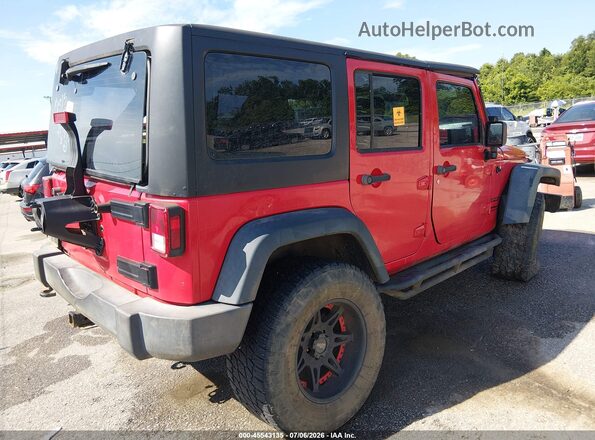 1C4BJWDG2GL125588 2016 JEEP WRANGLER UNLIMITED Red Tył prawy
