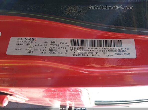 1C4BJWDG2GL125588 2016 JEEP WRANGLER UNLIMITED Red Widok komory silnika