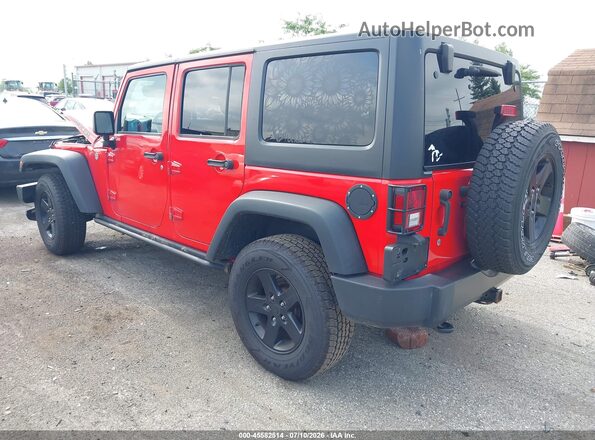 1C4BJWDG2GL213959 2016 JEEP WRANGLER UNLIMITED Red უკანა მარცხენა