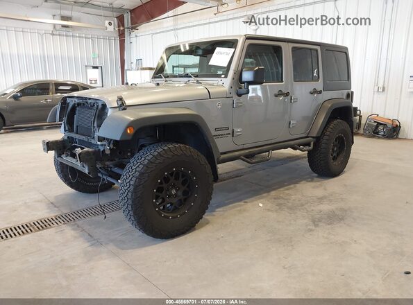 1C4BJWDG3GL109500 2016 JEEP WRANGLER UNLIMITED Gray წინა მარცხენა ხედი სამი მეოთხედიდან