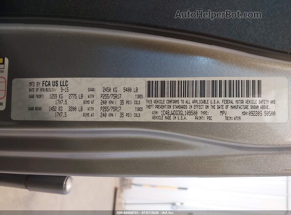 1C4BJWDG3GL109500 2016 JEEP WRANGLER UNLIMITED Gray ძრავის განყოფილების ხედი