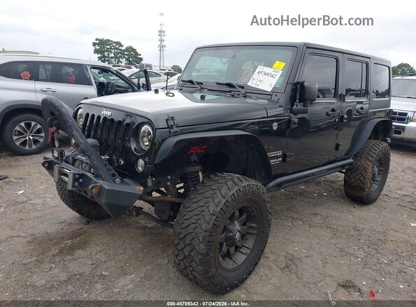 1C4BJWDG3GL132386 2016 JEEP WRANGLER UNLIMITED Black წინა მარცხენა ხედი სამი მეოთხედიდან