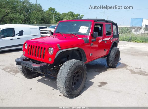 1C4BJWDG3HL561447 2017 JEEP WRANGLER UNLIMITED Red Передня ліва чверть