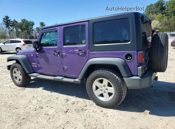 1C4BJWDG3JL829578 2018 JEEP WRANGLER Purple Rear left