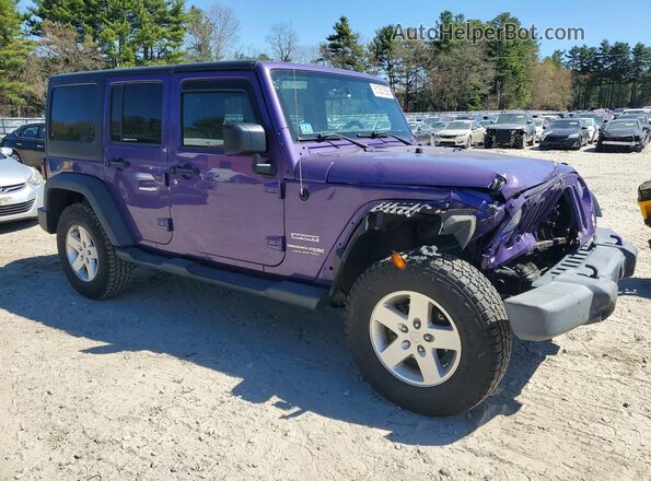 1C4BJWDG3JL829578 2018 JEEP WRANGLER Purple Front right