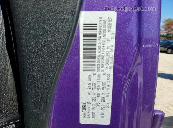 1C4BJWDG3JL829578 2018 JEEP WRANGLER Purple VIN sticker view