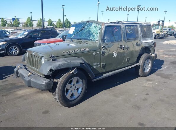 1C4BJWDG4GL101471 2016 JEEP WRANGLER UNLIMITED Green Front left