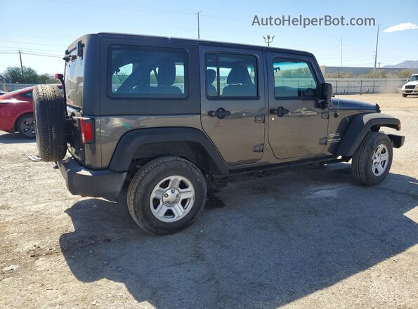 1C4BJWDG4GL324240 2016 JEEP WRANGLER Серый Задняя правая четверть