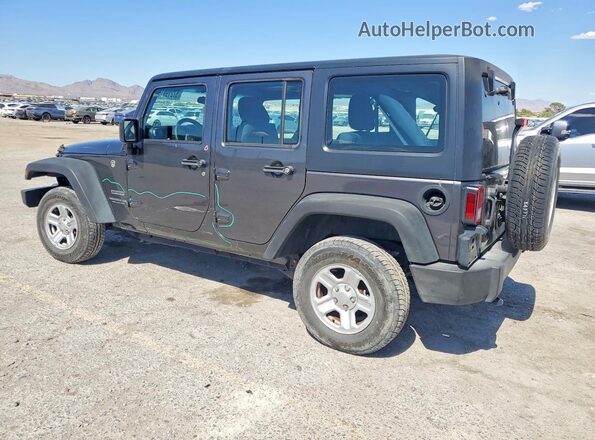 1C4BJWDG4GL324240 2016 JEEP WRANGLER Серый Задняя левая четверть