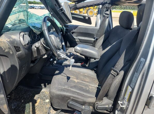 1C4BJWDG4GL327865 2016 JEEP WRANGLER Gray წინა სალონის ხედი