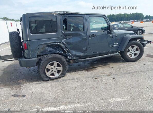 1C4BJWDG4HL621932 2017 JEEP WRANGLER UNLIMITED Серый Задняя правая четверть