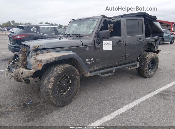 1C4BJWDG4JL834773 2018 JEEP WRANGLER Gray Передня ліва чверть