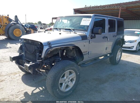 1C4BJWDG5GL179547 2016 JEEP WRANGLER UNLIMITED Silver Vista tres cuartos delantera izquierda