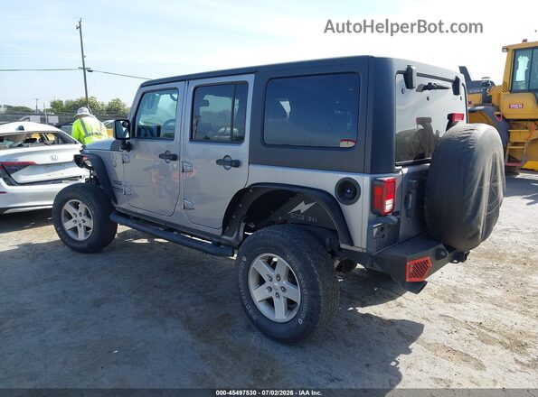 1C4BJWDG5GL179547 2016 JEEP WRANGLER UNLIMITED Silver Trasero izquierdo