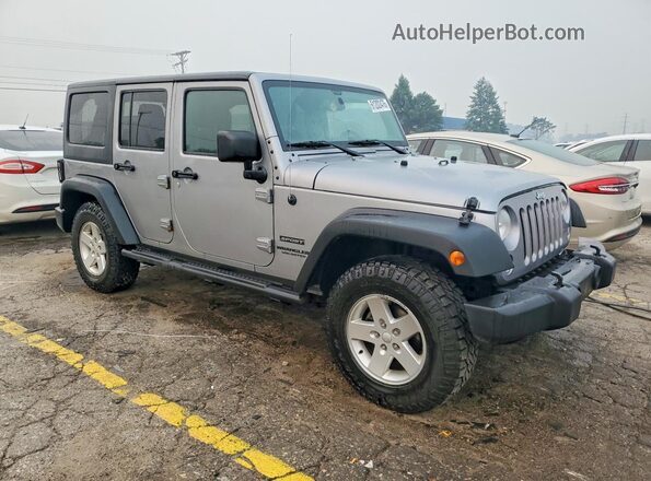 1C4BJWDG6GL105991 2016 JEEP WRANGLER Silver Front right