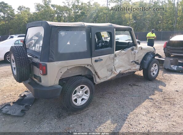 1C4BJWDG6JL807378 2018 JEEP WRANGLER Кремовый Задняя правая четверть