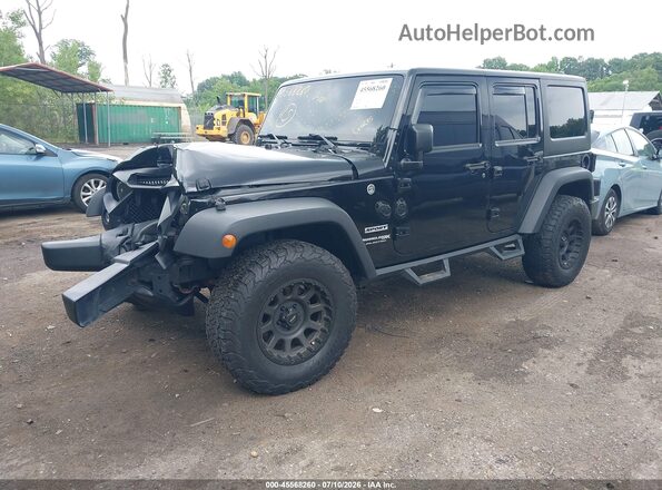 1C4BJWDG6JL878807 2018 JEEP WRANGLER Black წინა მარცხენა ხედი სამი მეოთხედიდან