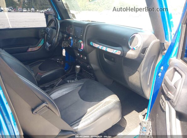1C4BJWDG7GL192901 2016 JEEP WRANGLER UNLIMITED Blue Вид салону спереду