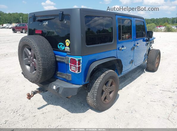 1C4BJWDG7GL192901 2016 JEEP WRANGLER UNLIMITED Blue Задня права чверть