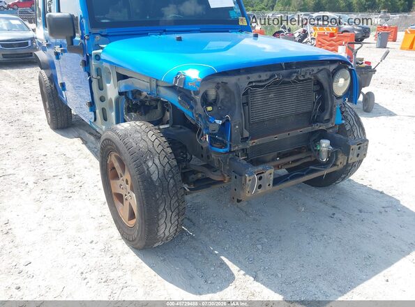 1C4BJWDG7GL192901 2016 JEEP WRANGLER UNLIMITED Blue Вид спереду
