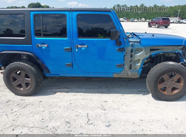 1C4BJWDG7GL192901 2016 JEEP WRANGLER UNLIMITED Blue Панорамний вид салону 360°