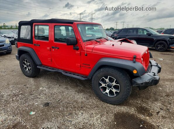1C4BJWDG7JL899262 2018 JEEP WRANGLER Red Przód prawy