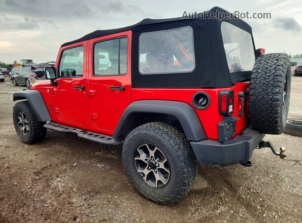 1C4BJWDG7JL899262 2018 JEEP WRANGLER Red Tył lewy
