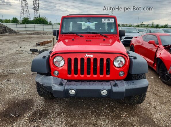1C4BJWDG7JL899262 2018 JEEP WRANGLER Red Widok z przodu