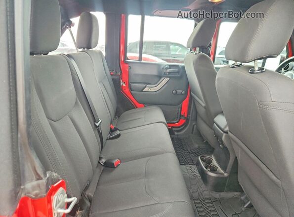 1C4BJWDG7JL899262 2018 JEEP WRANGLER Red Widok tylnych siedzeń
