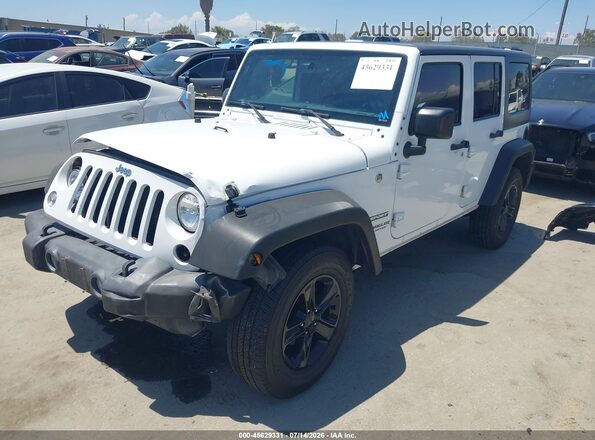 1C4BJWDG8GL266018 2016 JEEP WRANGLER UNLIMITED Белый Передняя левая четверть