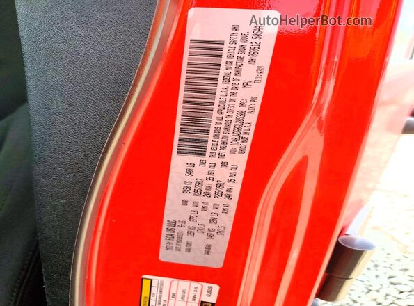 1C4BJWDG8GL285300 2016 JEEP WRANGLER Red VIN კოდის სტიკერის ხედი